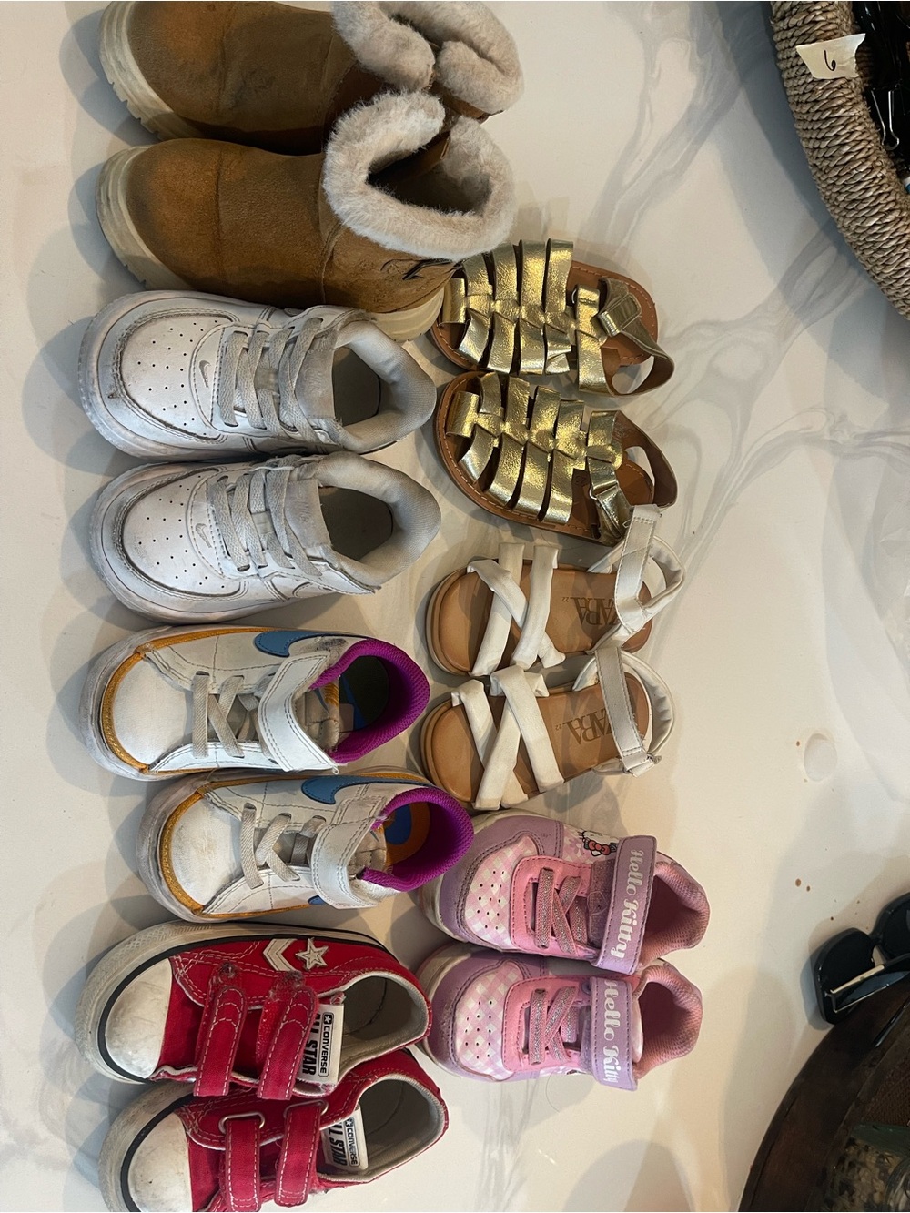 Bundle of Size 6 toddler girls shoes